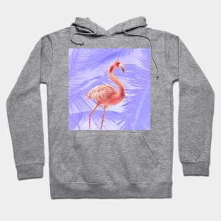 Purple + Pink Tropical Flamingo Hoodie